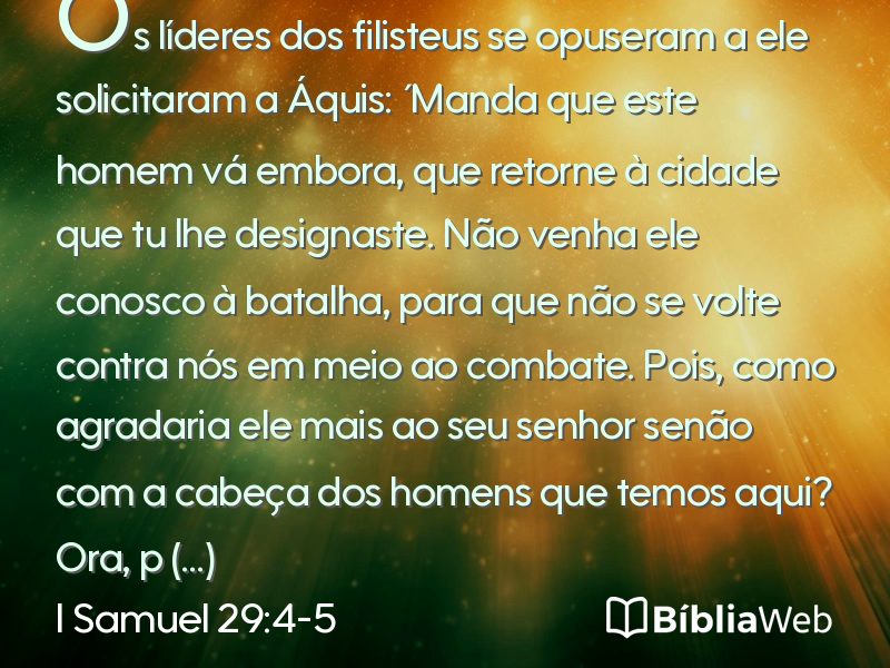 I Samuel 29:4-5 em imagem para compartilhar
