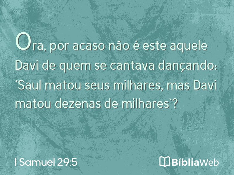 I Samuel 29:5 em imagem para compartilhar