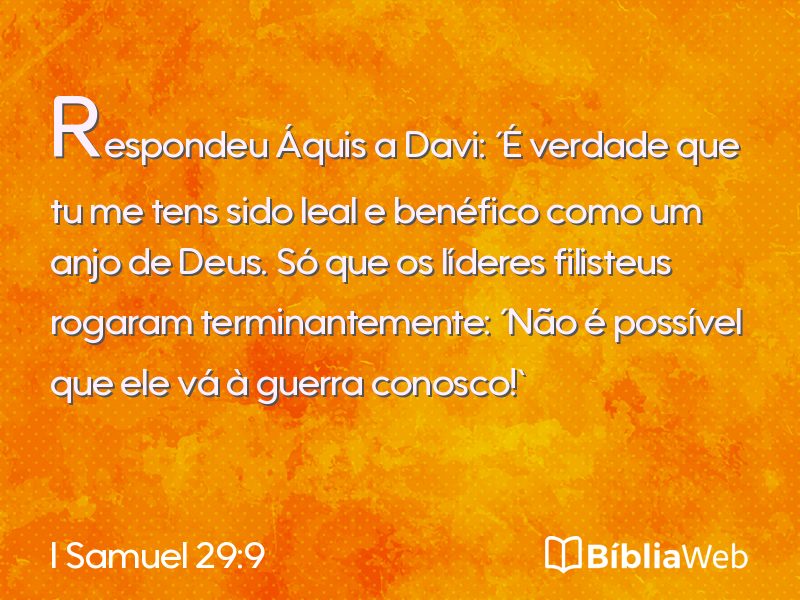 I Samuel 29:9 em imagem para compartilhar