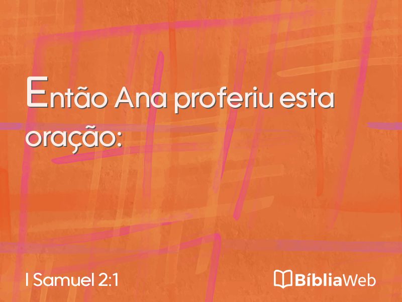 I Samuel 2:1 em imagem para compartilhar