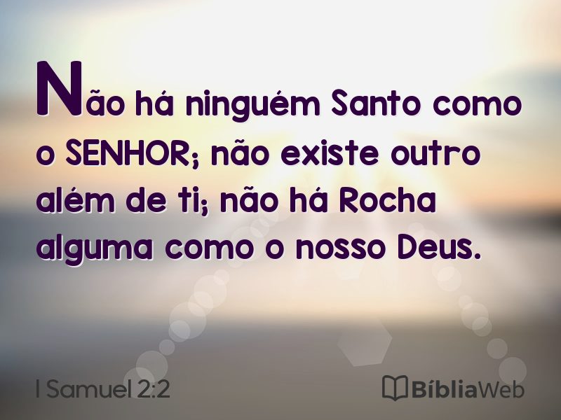 I Samuel 2:2 em imagem para compartilhar