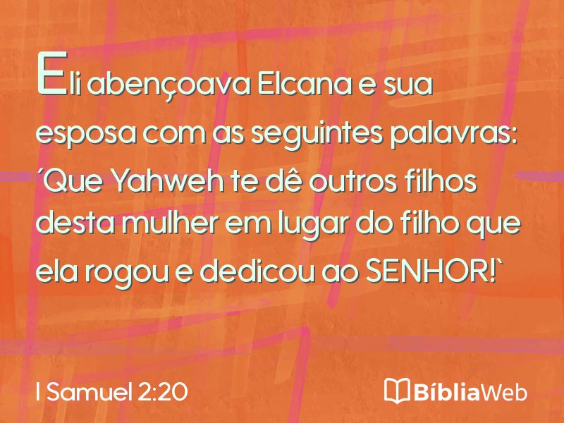 I Samuel 2:20 em imagem para compartilhar