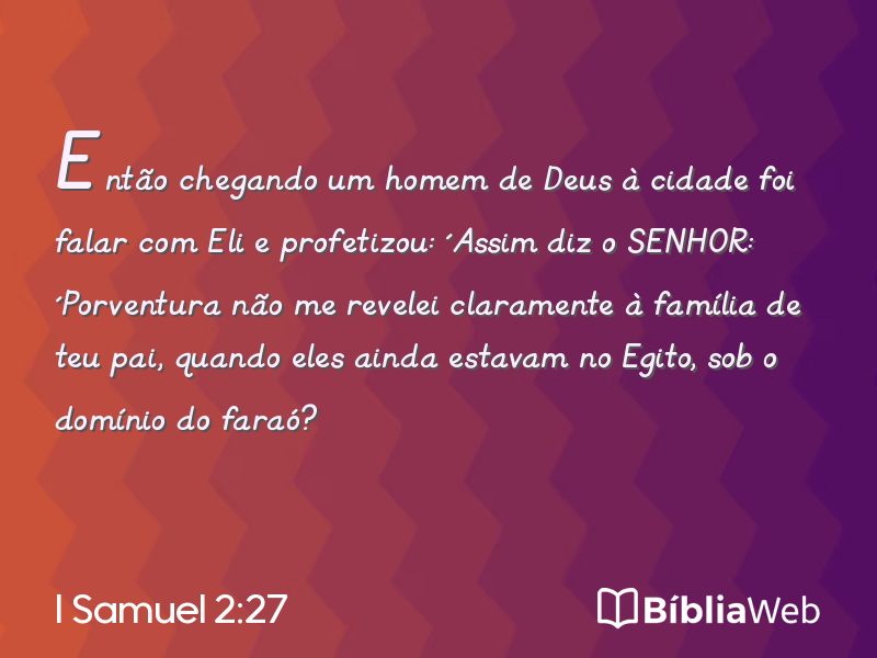 I Samuel 2:27 em imagem para compartilhar
