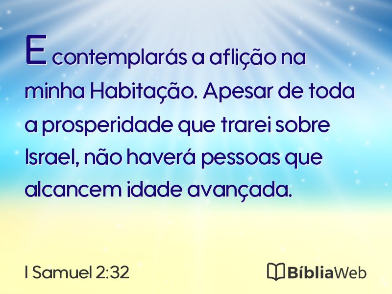 I Samuel 2:32 em imagem para compartilhar