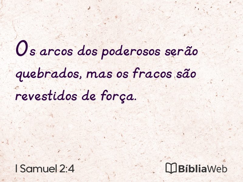 I Samuel 2:4 em imagem para compartilhar