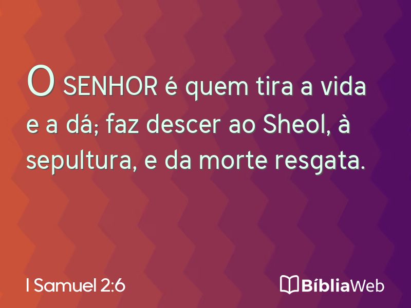 I Samuel 2:6 em imagem para compartilhar
