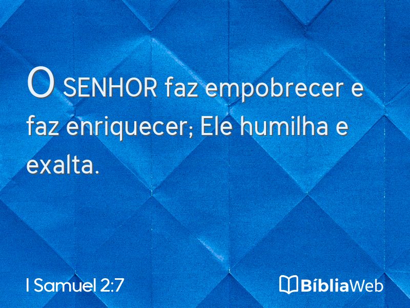I Samuel 2:7 em imagem para compartilhar