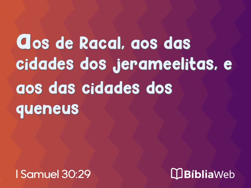 I Samuel 30:29 em imagem para compartilhar