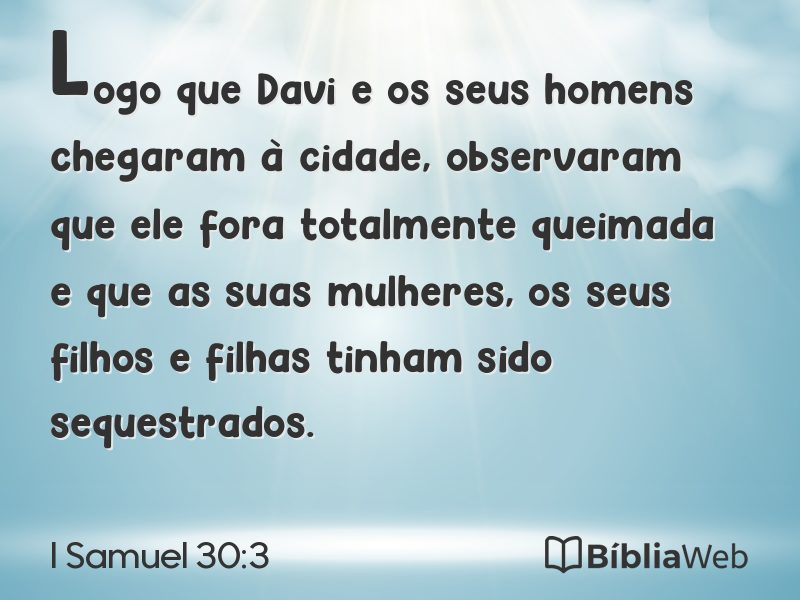 I Samuel 30:3 em imagem para compartilhar