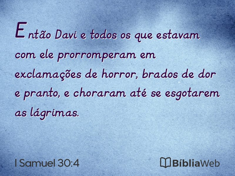 I Samuel 30:4 em imagem para compartilhar