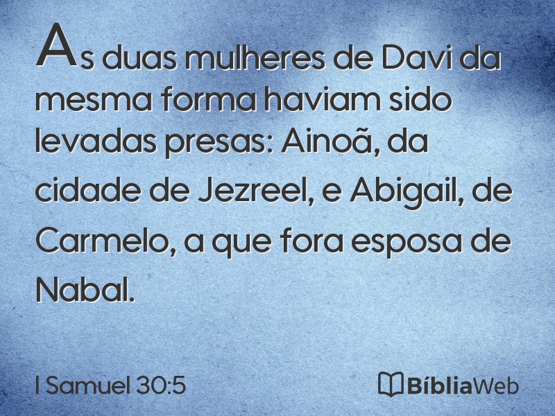 I Samuel 30:5 em imagem para compartilhar