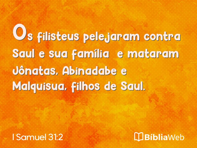 I Samuel 31:2 em imagem para compartilhar