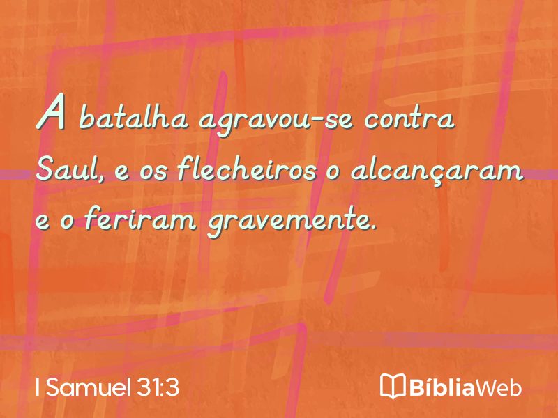 I Samuel 31:3 em imagem para compartilhar