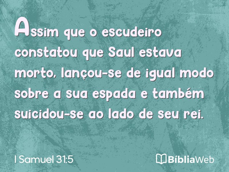 I Samuel 31:5 em imagem para compartilhar