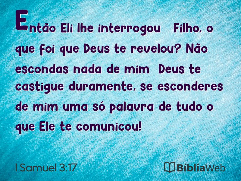 I Samuel 3:17 em imagem para compartilhar