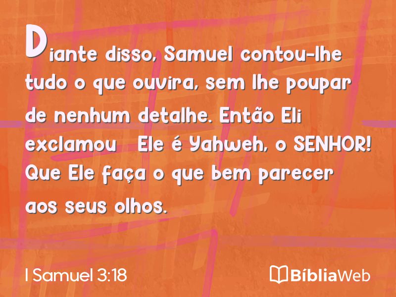 I Samuel 3:18 em imagem para compartilhar