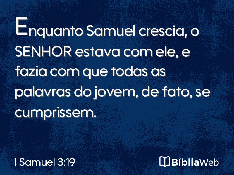 I Samuel 3:19 em imagem para compartilhar