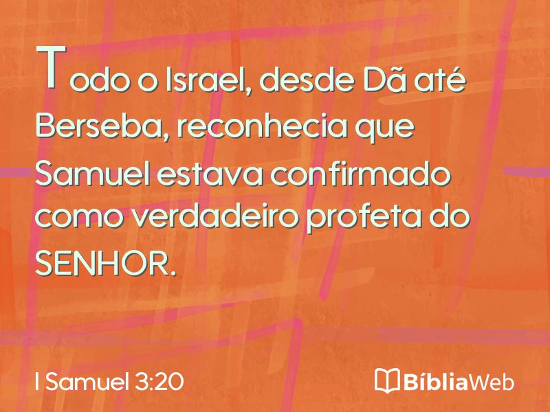I Samuel 3:20 em imagem para compartilhar