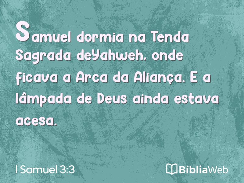 I Samuel 3:3 em imagem para compartilhar