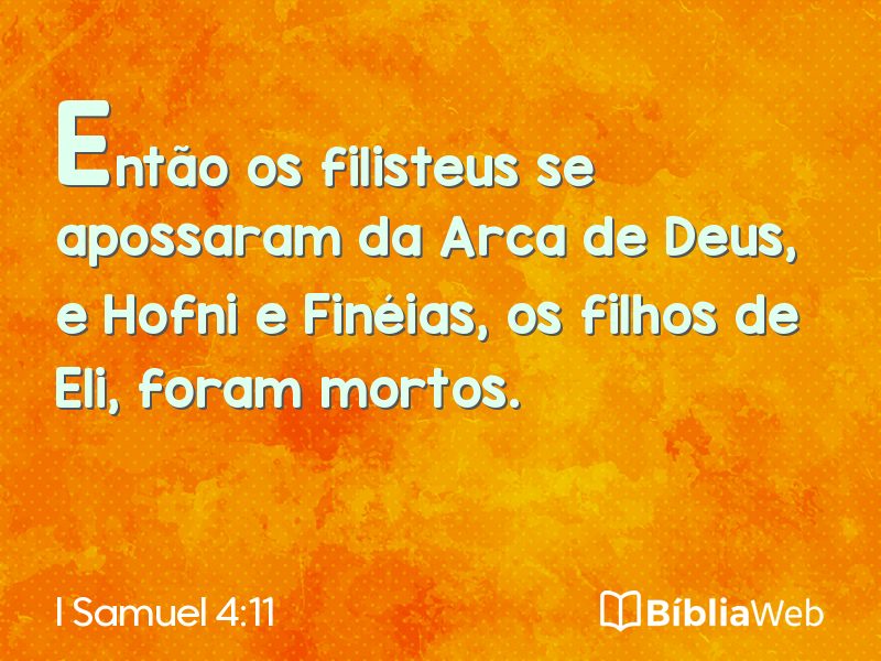 I Samuel 4:11 em imagem para compartilhar