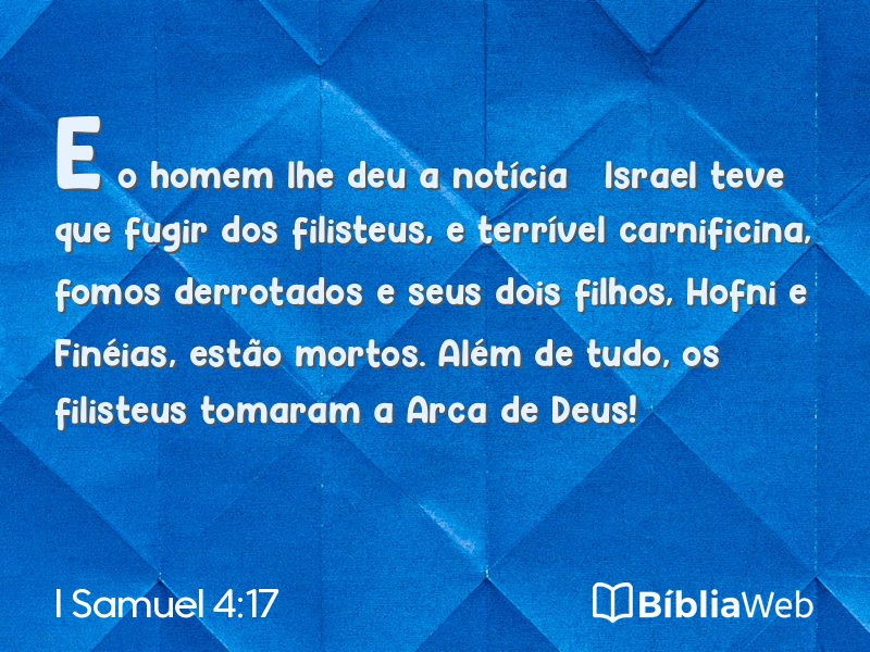 I Samuel 4:17 em imagem para compartilhar