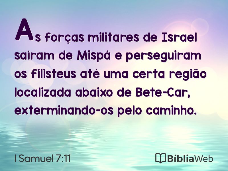 I Samuel 7:11 em imagem para compartilhar