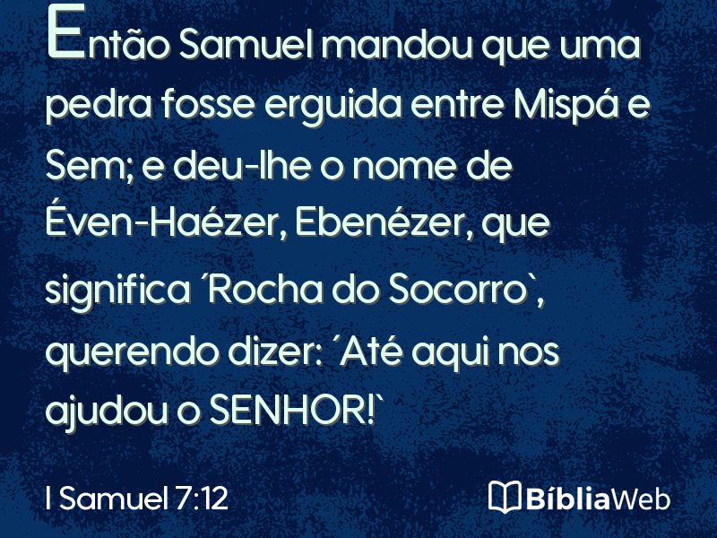 I Samuel 7:12 em imagem para compartilhar
