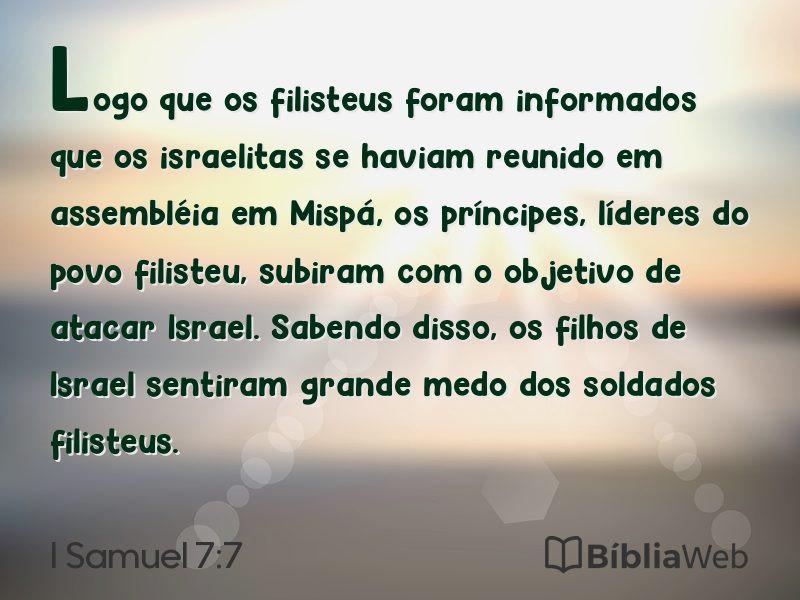 I Samuel 7:7 em imagem para compartilhar