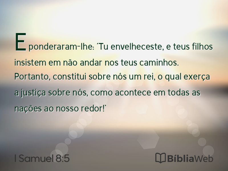I Samuel 8:5 em imagem para compartilhar