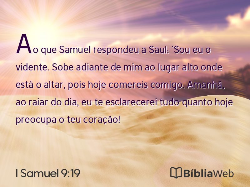 I Samuel 9:19 em imagem para compartilhar