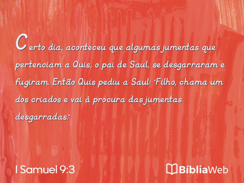 I Samuel 9:3 em imagem para compartilhar