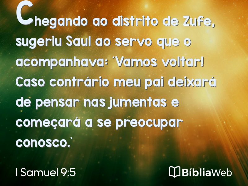 I Samuel 9:5 em imagem para compartilhar