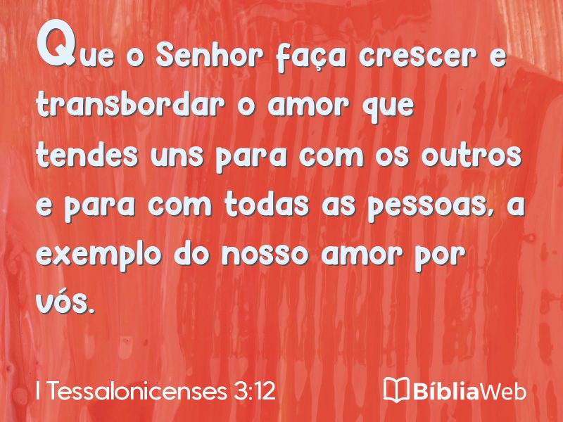 I Tessalonicenses 3:12 em imagem para compartilhar