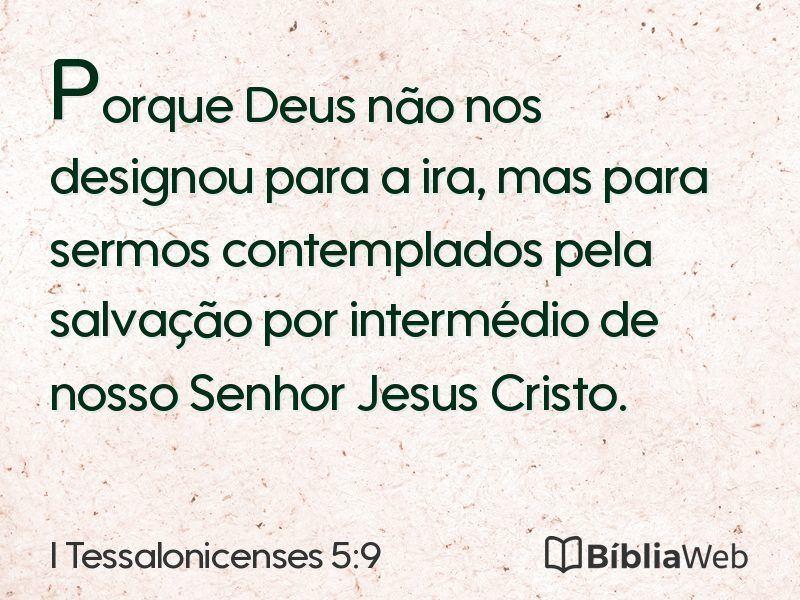 I Tessalonicenses 5:9 em imagem para compartilhar