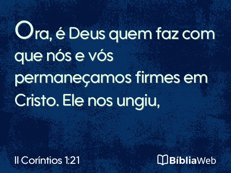 II Coríntios 1:21 em imagem para compartilhar
