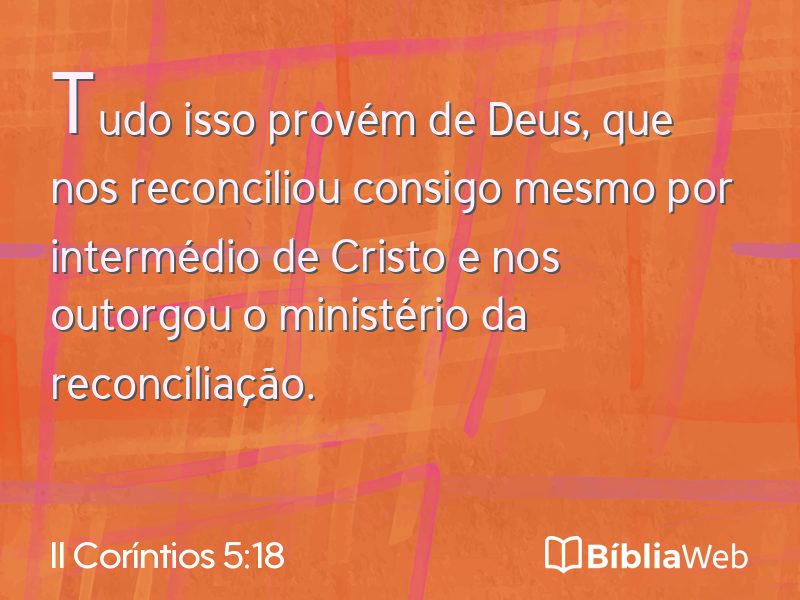 II Coríntios 5:18 em imagem para compartilhar