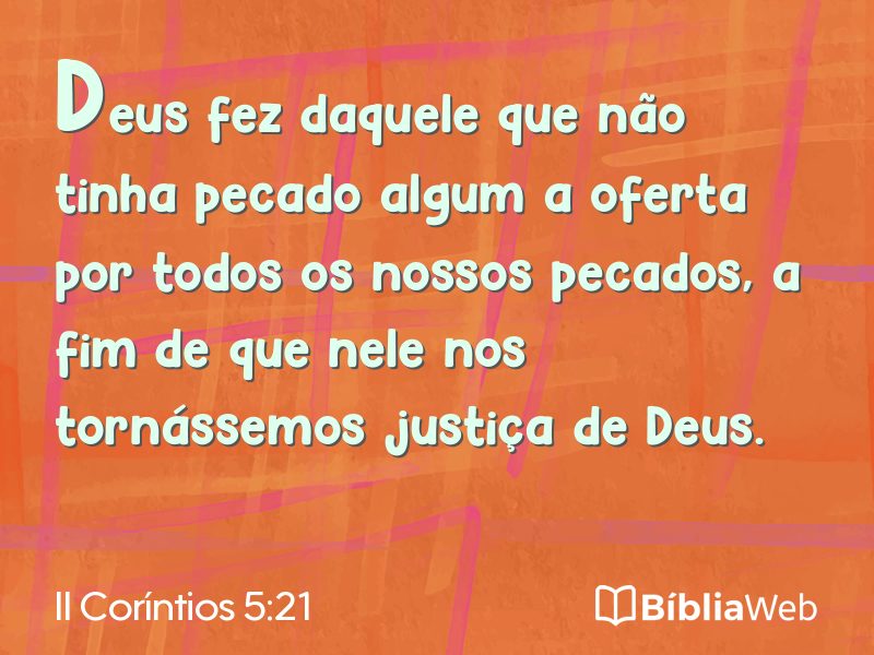 II Coríntios 5:21 em imagem para compartilhar