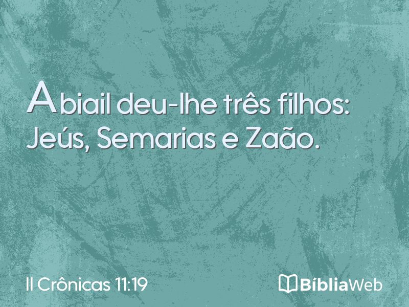 II Crônicas 11:19 em imagem para compartilhar
