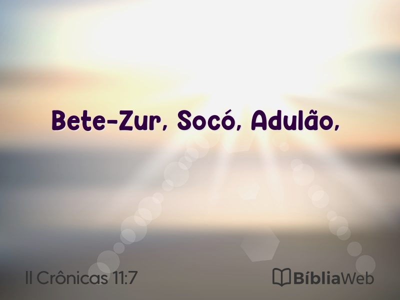 II Crônicas 11:7 em imagem para compartilhar