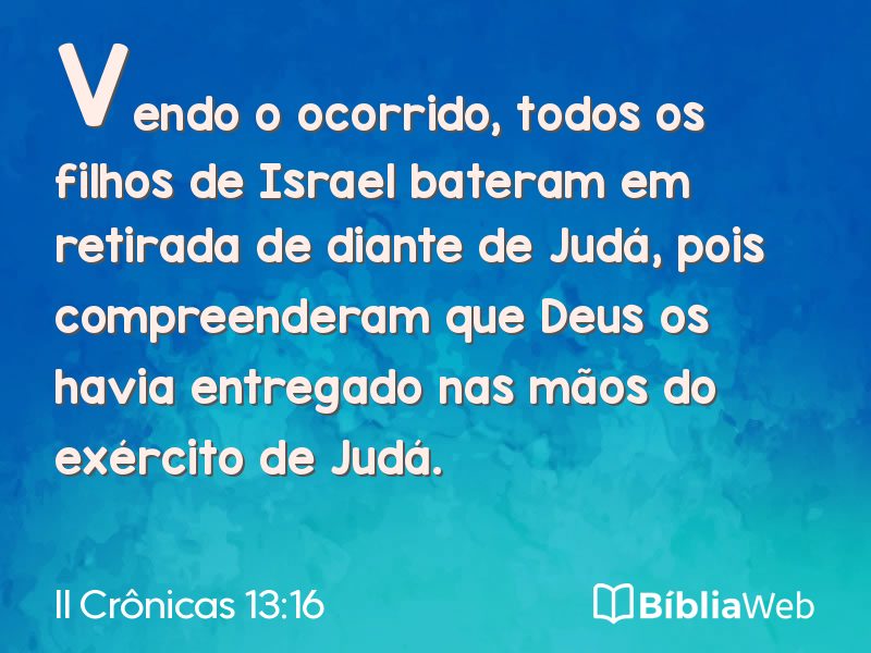 II Crônicas 13:16 em imagem para compartilhar