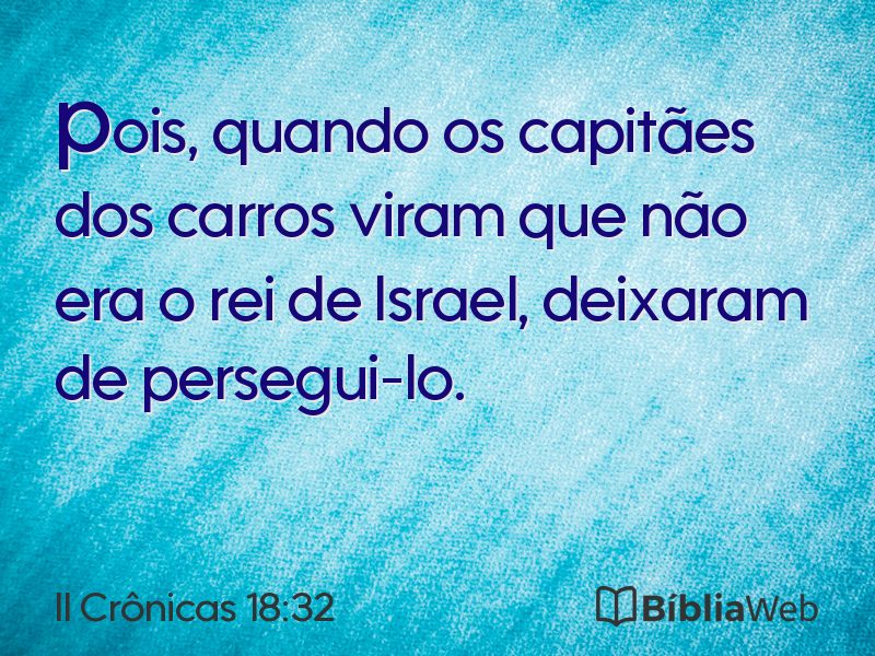 II Crônicas 18:32 em imagem para compartilhar