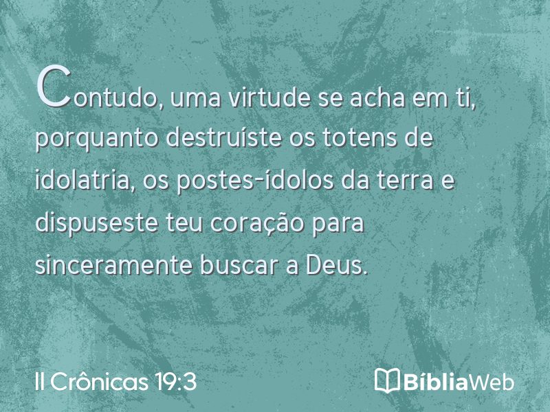 II Crônicas 19:3 em imagem para compartilhar