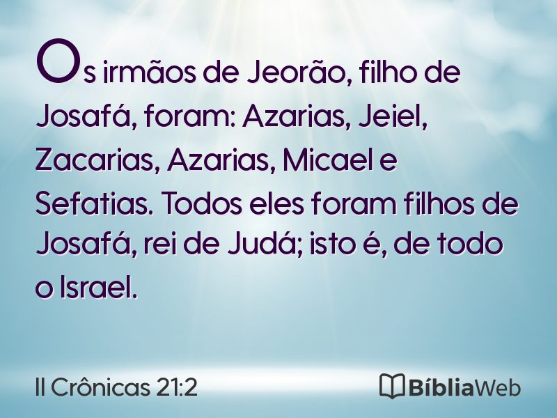 II Crônicas 21:2 em imagem para compartilhar