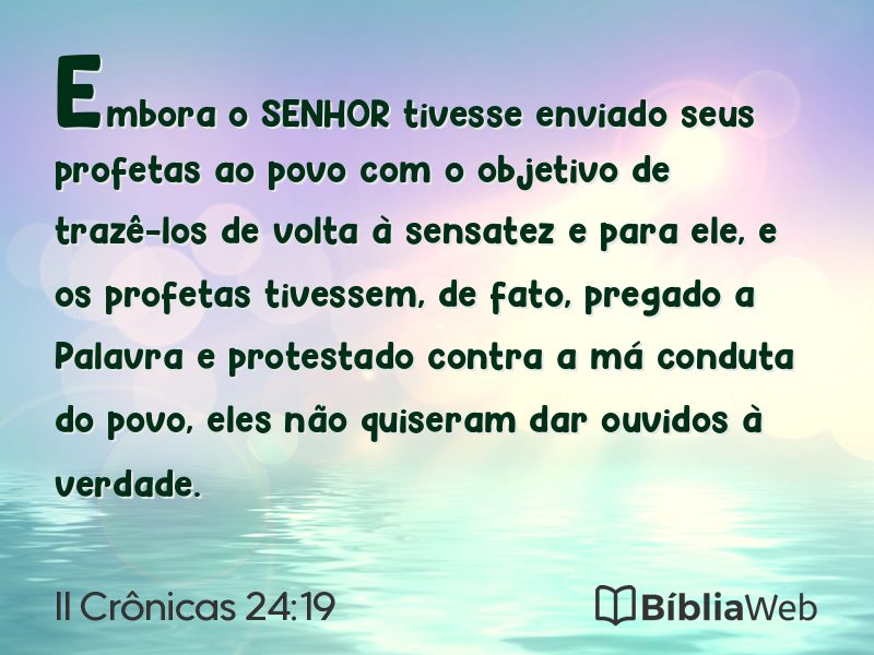 II Crônicas 24:19 em imagem para compartilhar
