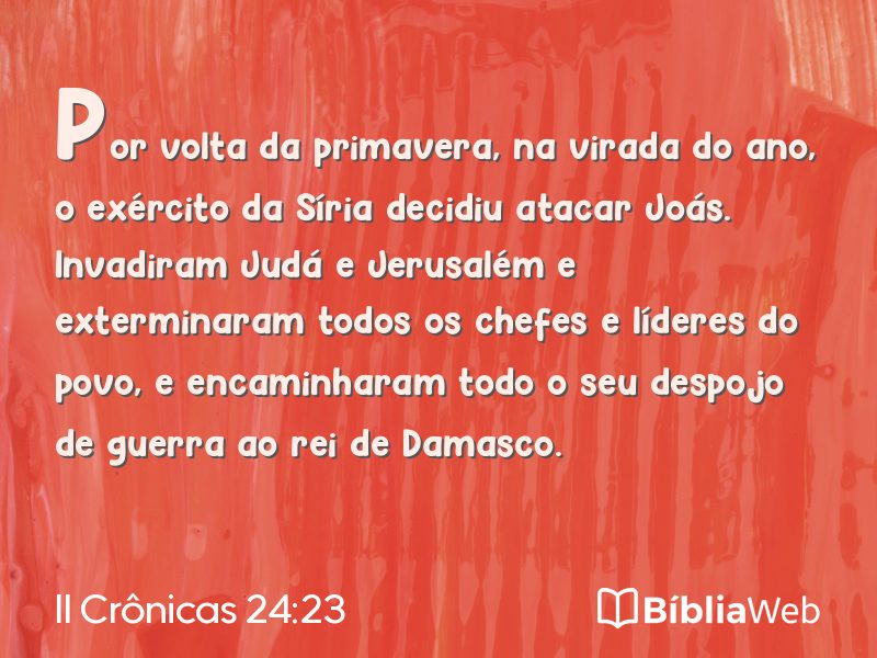 II Crônicas 24:23 em imagem para compartilhar