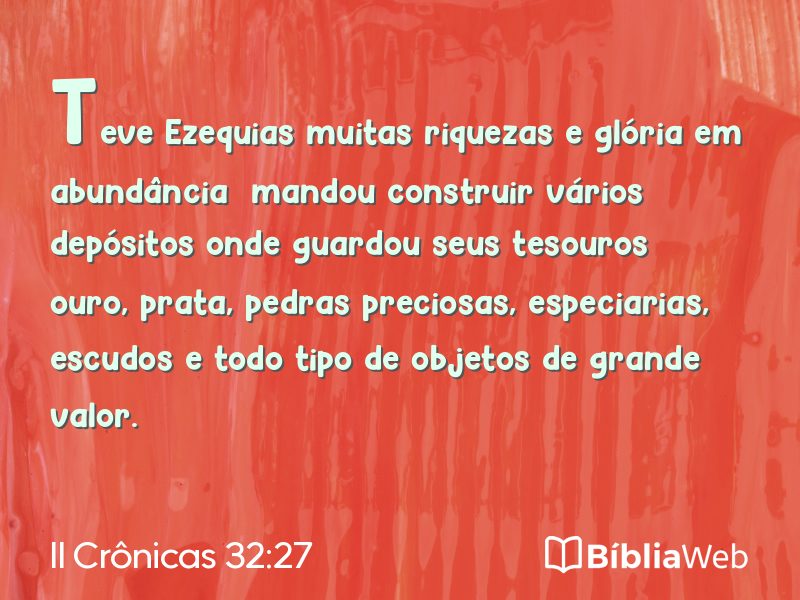 II Crônicas 32:27 em imagem para compartilhar