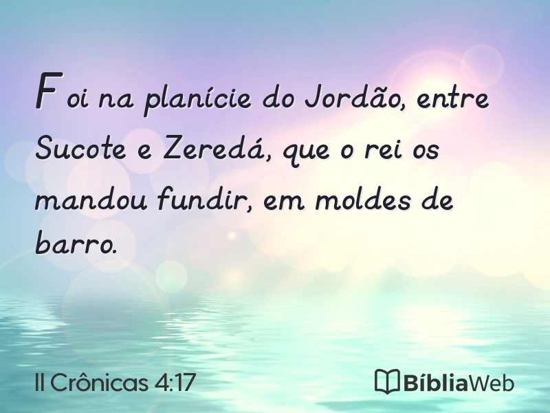 II Crônicas 4:17 em imagem para compartilhar