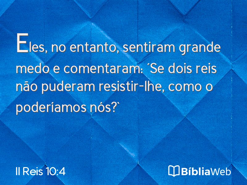II Reis 10:4 em imagem para compartilhar