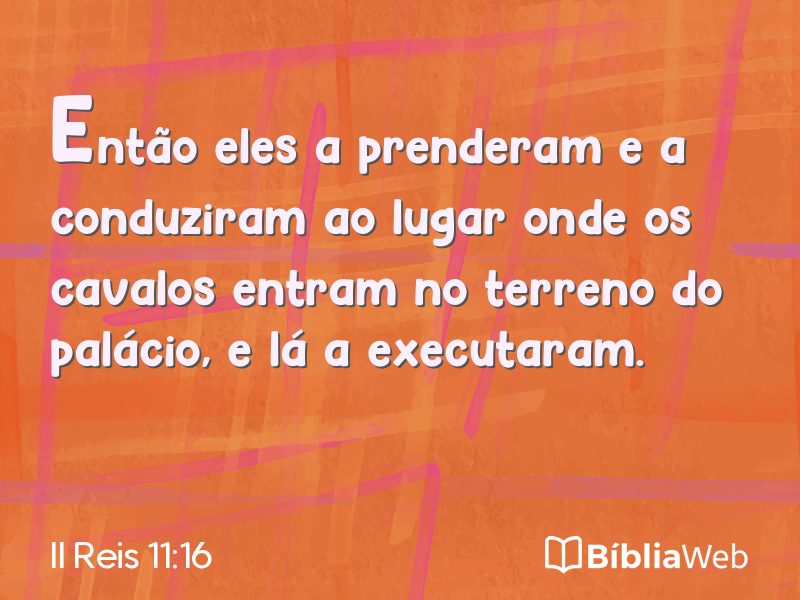 II Reis 11:16 em imagem para compartilhar