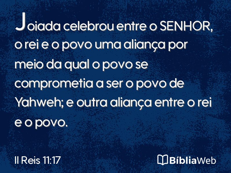 II Reis 11:17 em imagem para compartilhar